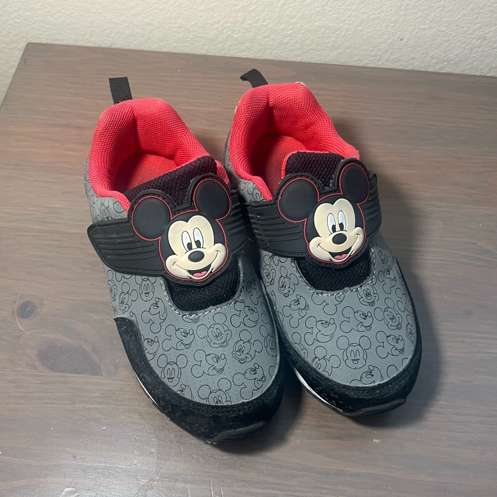 Mickey Mouse Kids Shoes - Black and Red